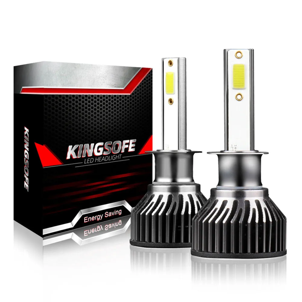1 Pair Aluminum Alloy Car  Led  Headlight F2 White Light