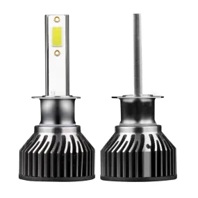 1 Pair Aluminum Alloy Car  Led  Headlight F2 White Light