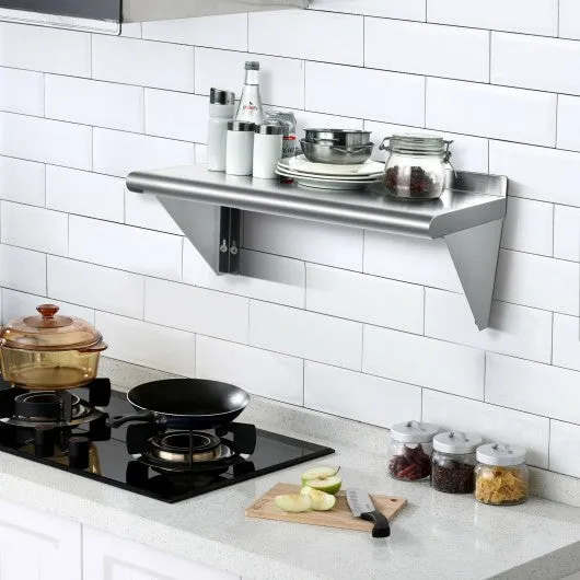 12" ×24" Stainless Steel NSF Commercial Wall Mount Shelf - Kitchen & Restaurant