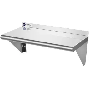12" ×24" Stainless Steel NSF Commercial Wall Mount Shelf - Kitchen & Restaurant