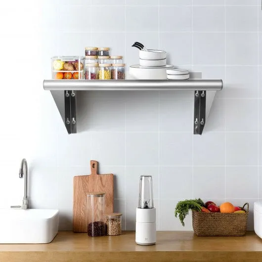 12" ×24" Stainless Steel NSF Commercial Wall Mount Shelf - Kitchen & Restaurant