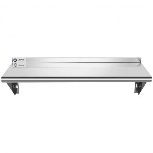 12" � 36" Stainless Steel NSF Commercial Wall Mount Shelf - Kitchen & Restaurant