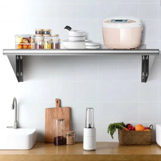12" � 36" Stainless Steel NSF Commercial Wall Mount Shelf - Kitchen & Restaurant