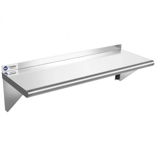 12" � 36" Stainless Steel NSF Commercial Wall Mount Shelf - Kitchen & Restaurant
