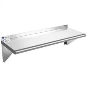 12" � 36" Stainless Steel NSF Commercial Wall Mount Shelf - Kitchen & Restaurant