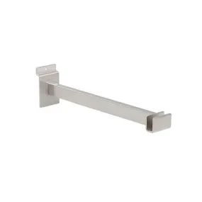 12" Long Rectangular Tubing Hangrail Bracket for Slatwall Econoco BQSWFBSN (Pack of 24)