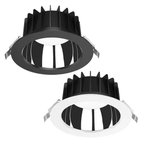 150-165mm Expo LED Downlight 25w Black, White CCT CRI 90  2160X, 2071X Domus Lighting
