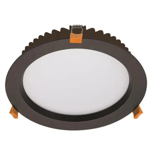 210mm LED Downlight 28w White or Black CCT 20434 / 20435 Domus Lighting