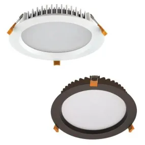 210mm LED Downlight 28w White or Black CCT 20434 / 20435 Domus Lighting