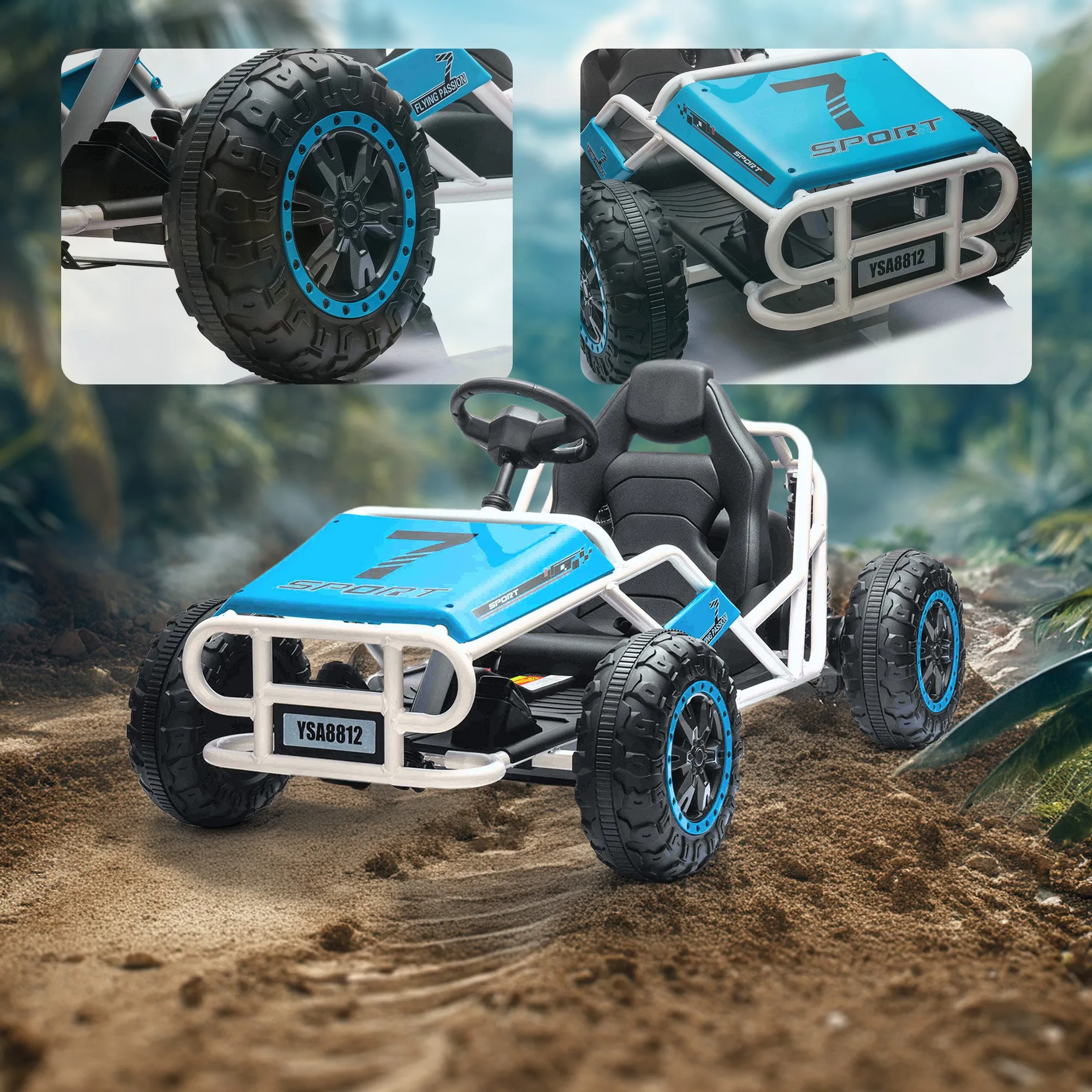 24V TurboTrek Electric Racing Go Kart