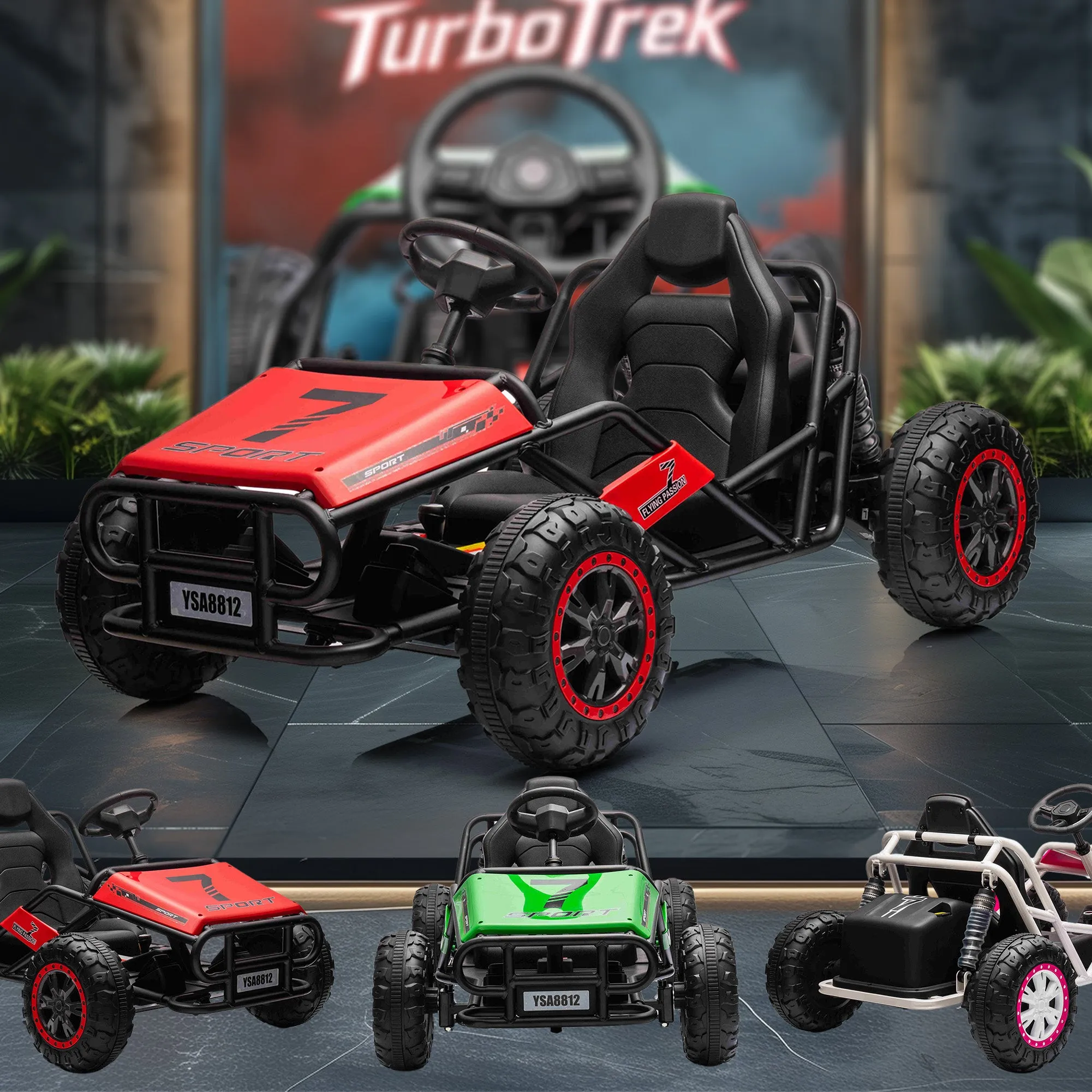 24V TurboTrek Electric Racing Go Kart