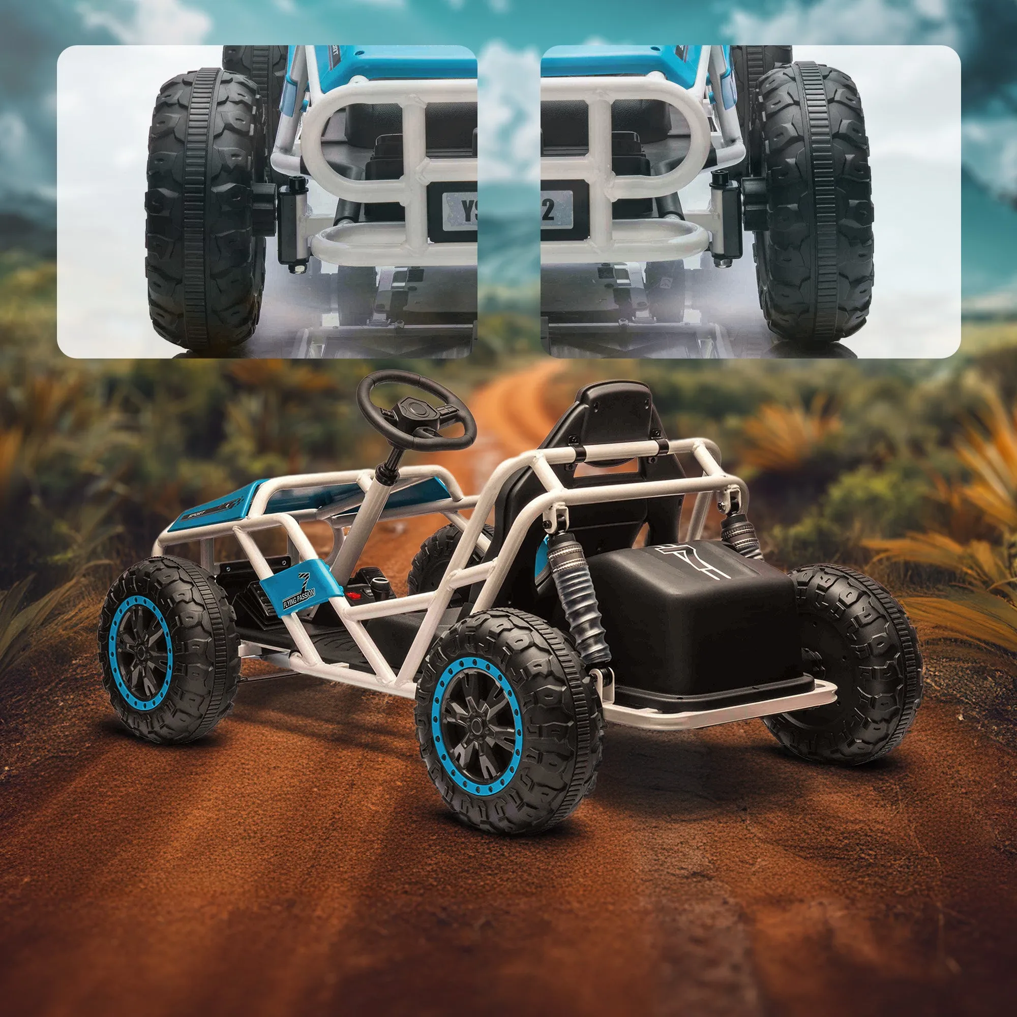 24V TurboTrek Electric Racing Go Kart