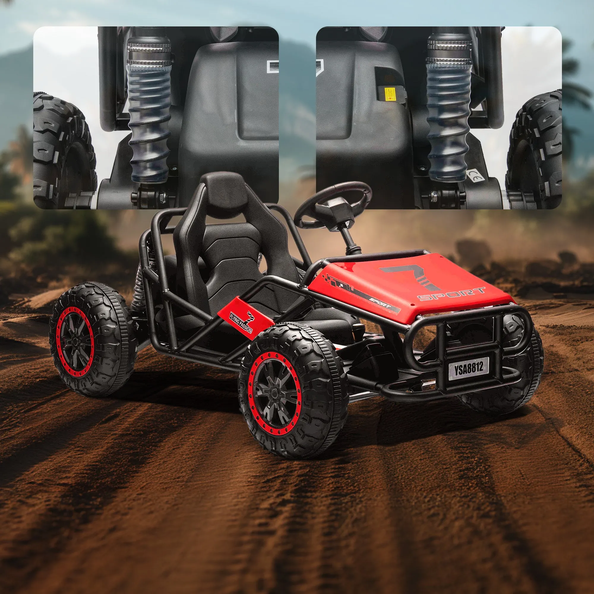 24V TurboTrek Electric Racing Go Kart