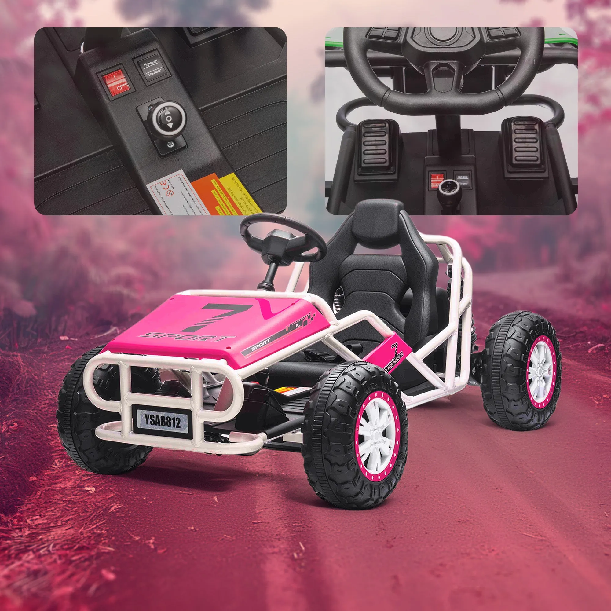 24V TurboTrek Electric Racing Go Kart