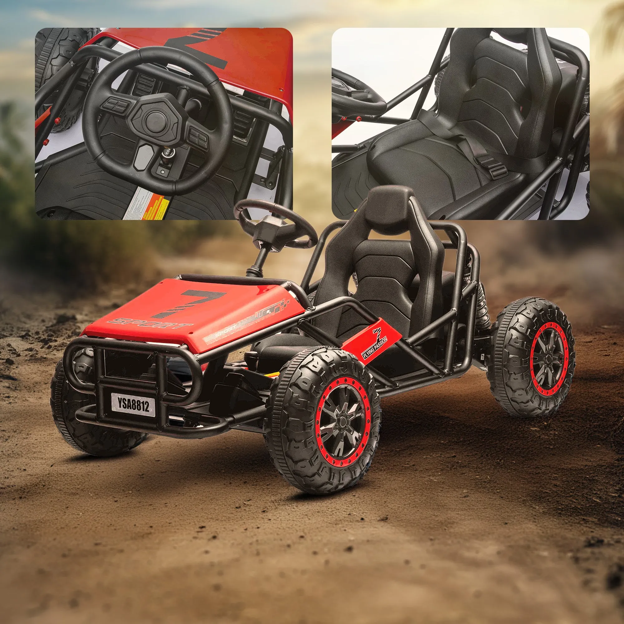 24V TurboTrek Electric Racing Go Kart