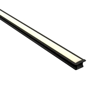25mm x 16mm Black Deep Square Winged Aluminium LED Profile Havit Lighting - HV9695-2515-BLK
