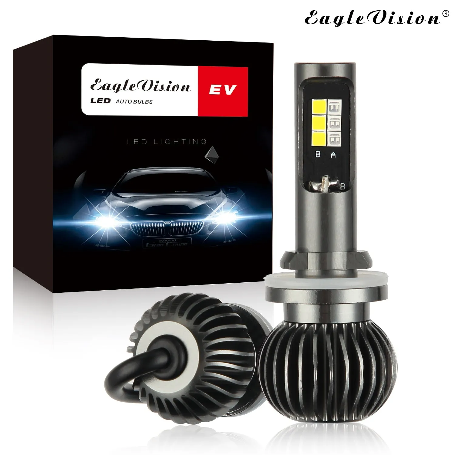 2PCS 880/881 9005/9006 H8/H11 5202 Dual Color High Power