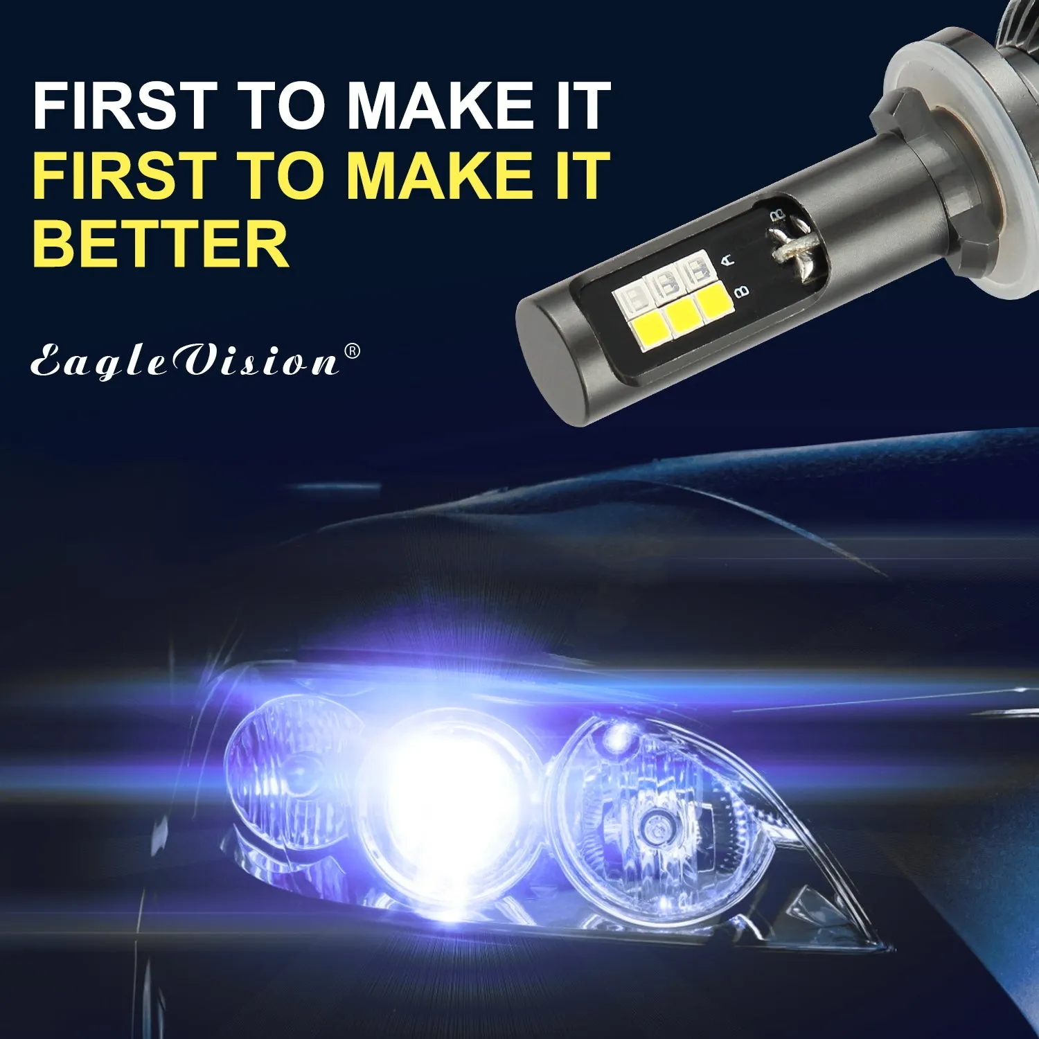2PCS 880/881 9005/9006 H8/H11 5202 Dual Color High Power