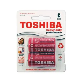 2pk Toshiba Heavy Duty C Battery