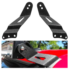 52 Inch Curved Light Bar Mount Bracket at Upper Windshield Roof Cab for 1999-2006 Chevy Silverado Suburban Avalanche Tahoe & GMC Yukon Sierra (Pair)