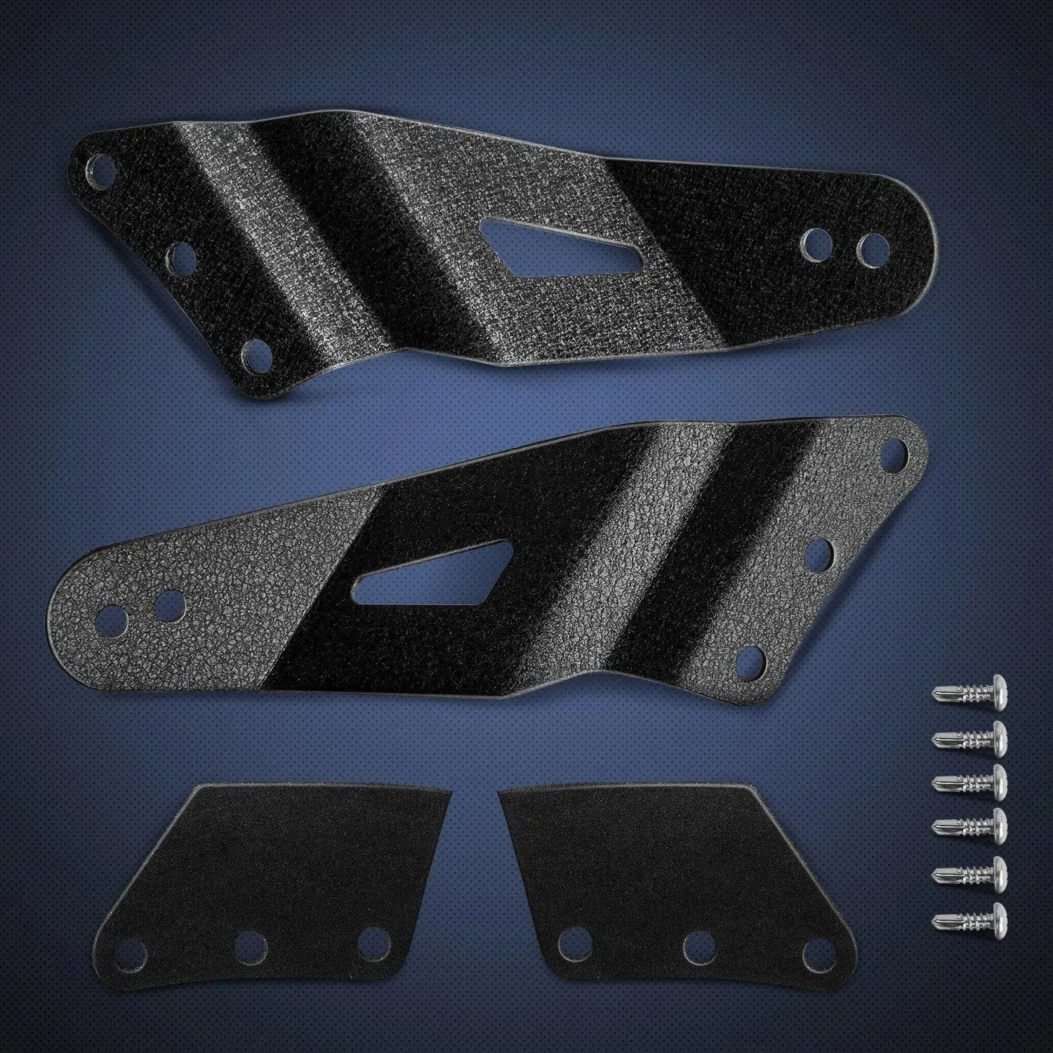 52 Inch Curved Light Bar Mount Bracket at Upper Windshield Roof Cab for 1999-2006 Chevy Silverado Suburban Avalanche Tahoe & GMC Yukon Sierra (Pair)