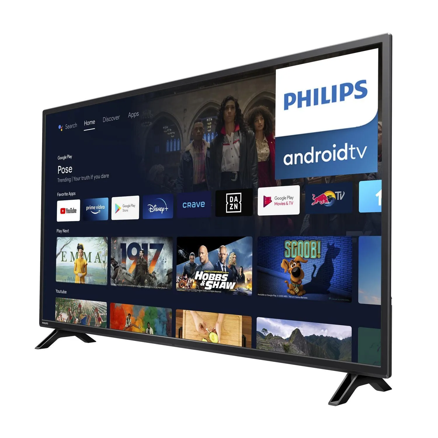 55" Philips 4K UltraHD LED Android TV with Google Assistant- Model 55PFL5766/F6