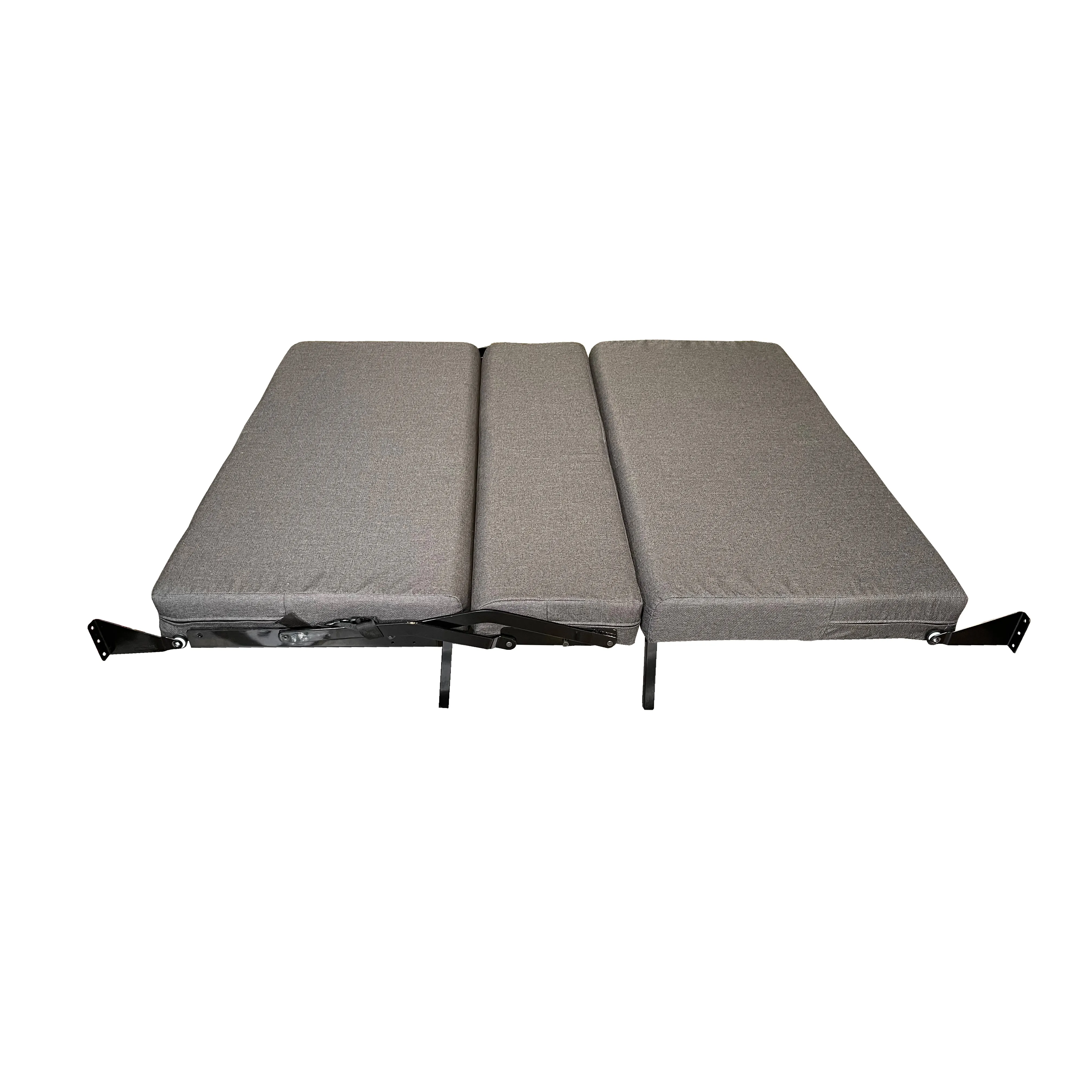 58" Rear Dinette/Bed Setup for 07  Sprinter Vans - Charcoal Cloth