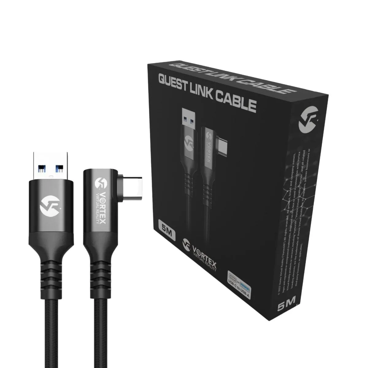 5m cable from VortexVR USB-A to Meta Quest Link | to Quest 3S Quest 3 Quest 2