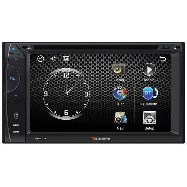 6.2-Inch WVGA Double-DIN In-Dash DVD Receiver with Bluetooth