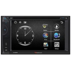 6.2-Inch WVGA Double-DIN In-Dash DVD Receiver with Bluetooth