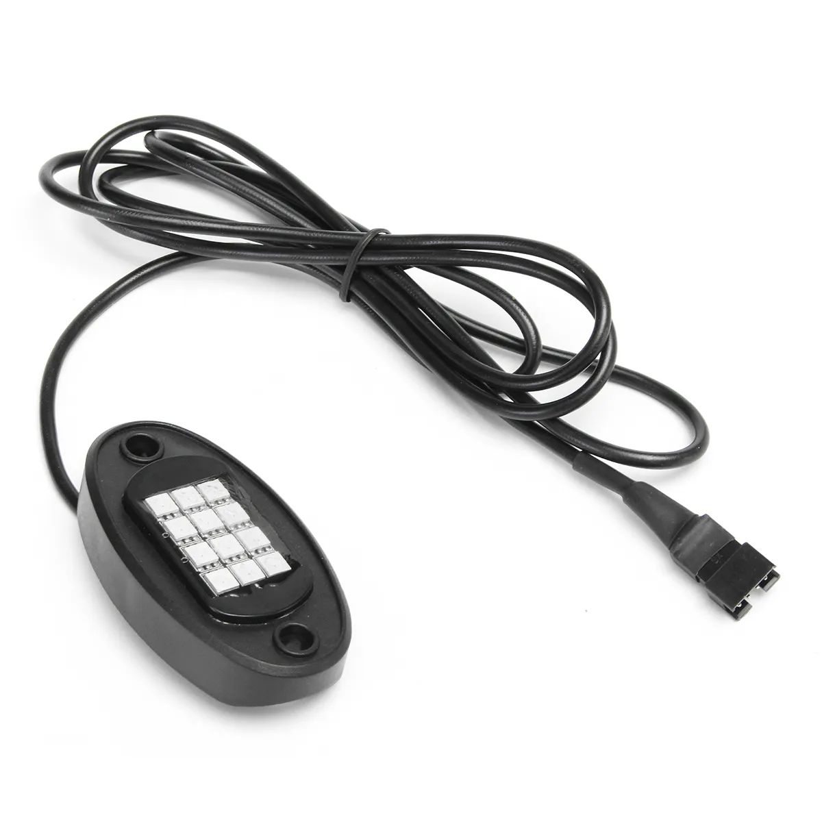 6Pcs Universal Colorful RGB LED Car Rock Lights RF Dual Remote Control 5050 72 Led Waterproof IP68 Energy-Saving Ambient Lamp Car SUV Pickup