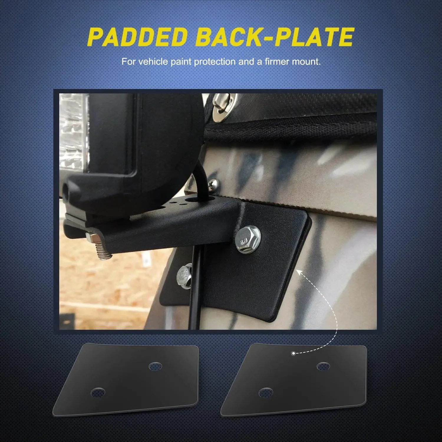 A-Pillar Windshield Hinge Mounts For 2007-2017 Jeep Wrangler JK
