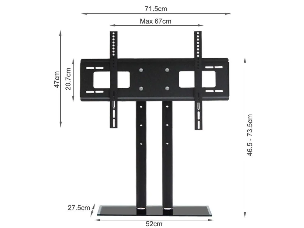 Adjustable TV Stand Bracket Height Adjustable