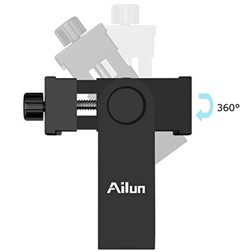 Ailun Tripod Phone Mount Holder Head Standard Screw Adapter Rotatable Digtal Camera Bracket Selfie Lens Monopod Adjustable Ring Light for Camcorder iPhone X XR Xs Max Galaxy s20, s20  S20Ultra
