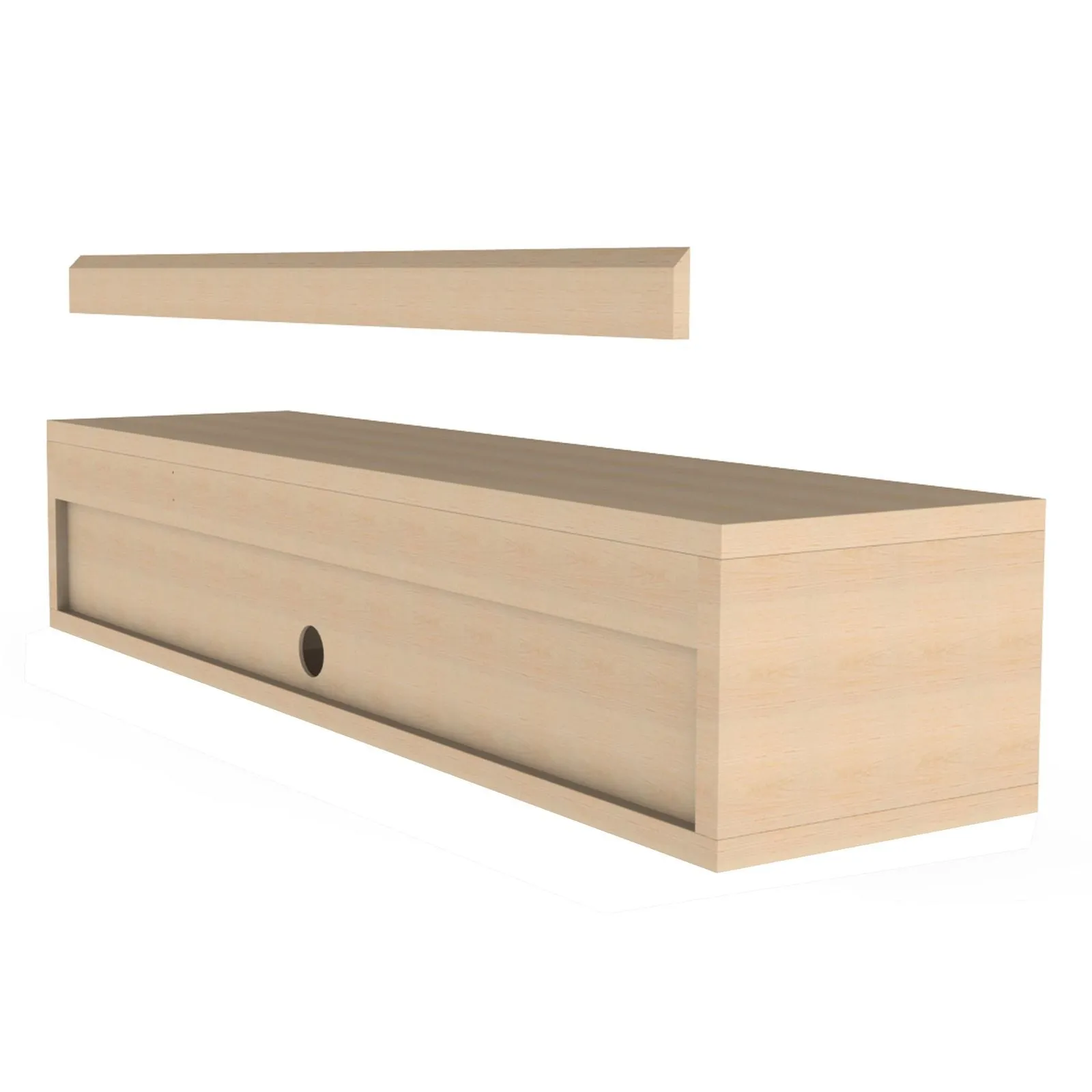 Air Entertainment Unit, Wall Mount, Entertainment Unit, 1800mm Oak by Criterion