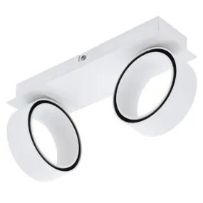 Albariza LED Spot Light 2Lt 10w 3000k in White and Chrome