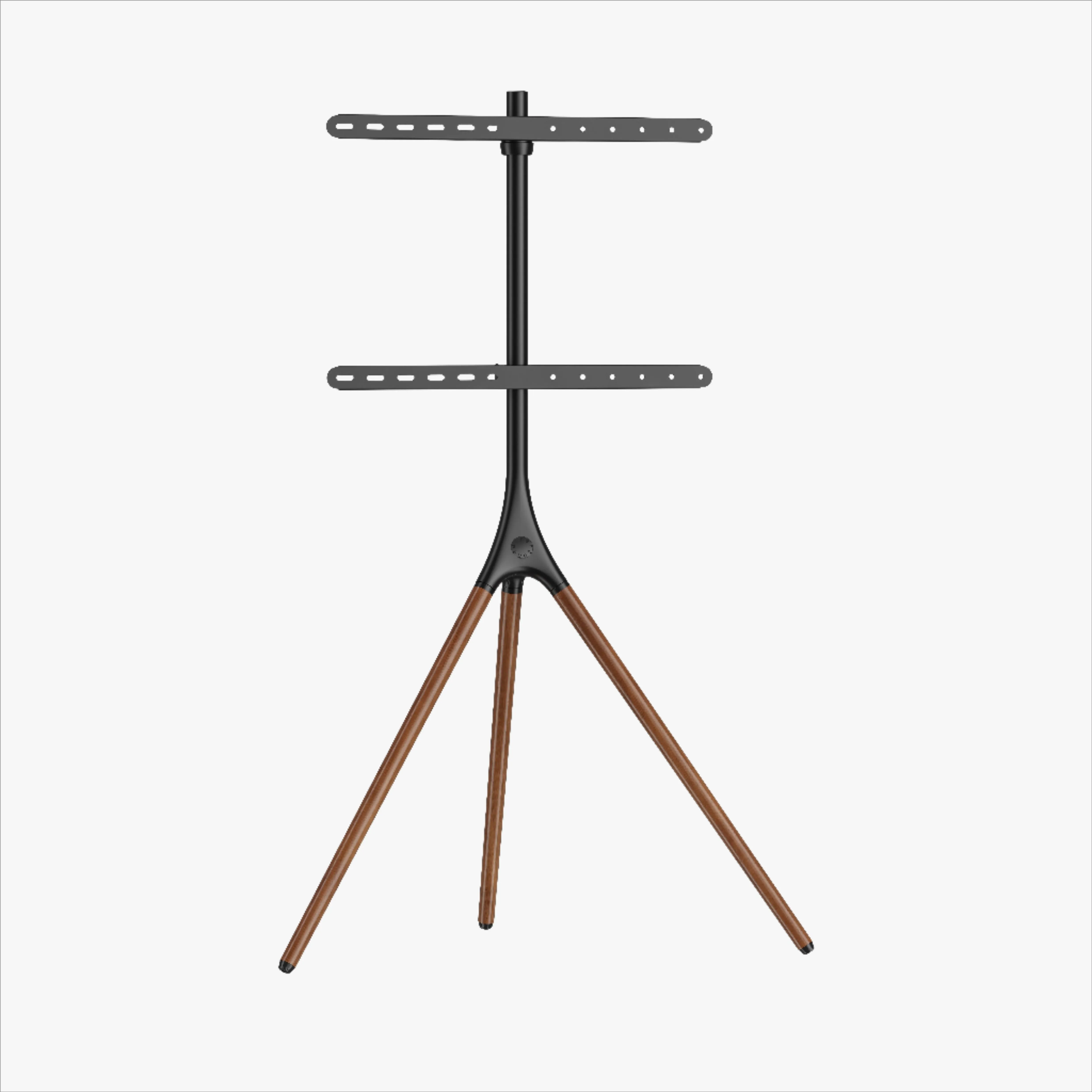 Alterzone Trio Easel TV Floor Stand for 45"-65" TVs, Walnut