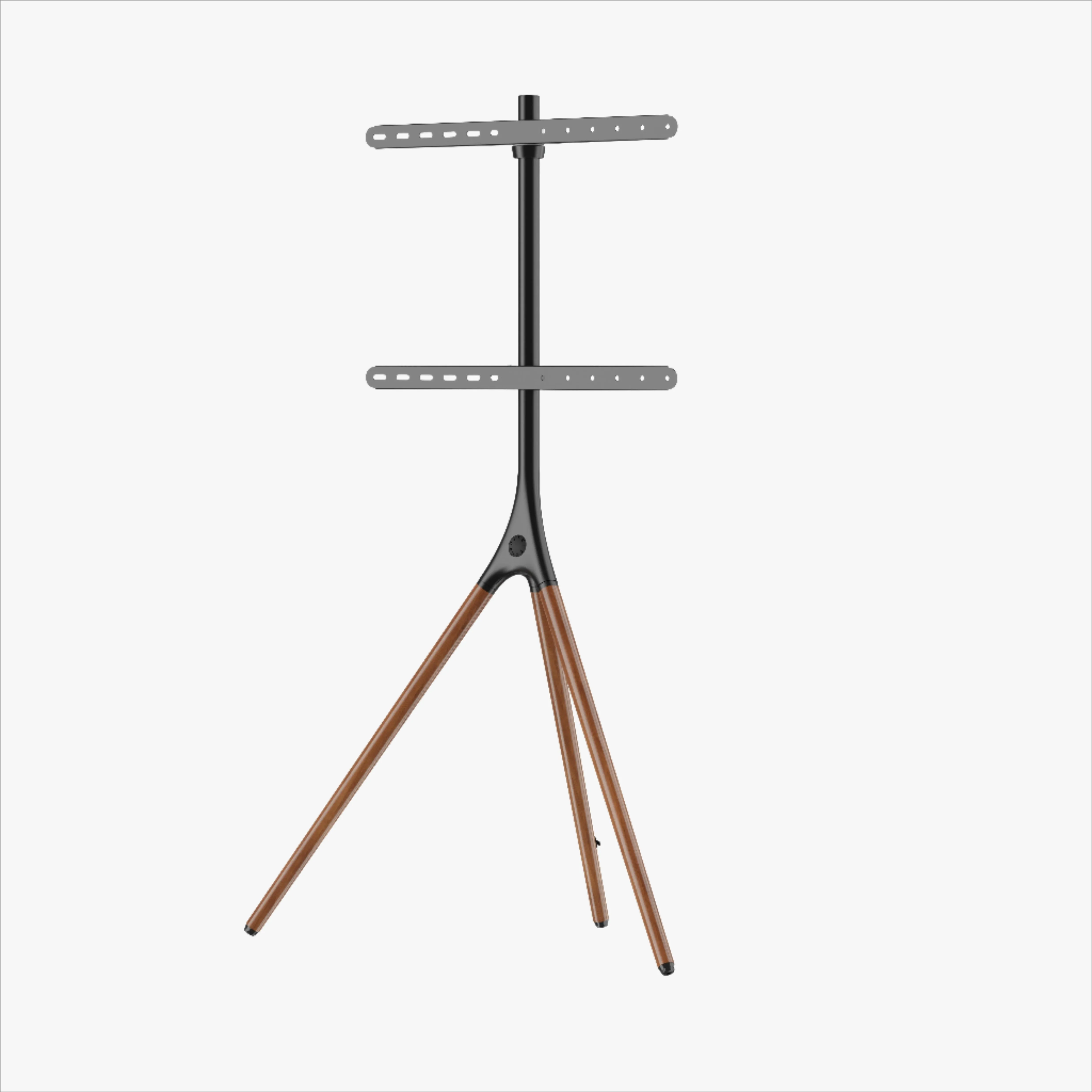 Alterzone Trio Easel TV Floor Stand for 45"-65" TVs, Walnut