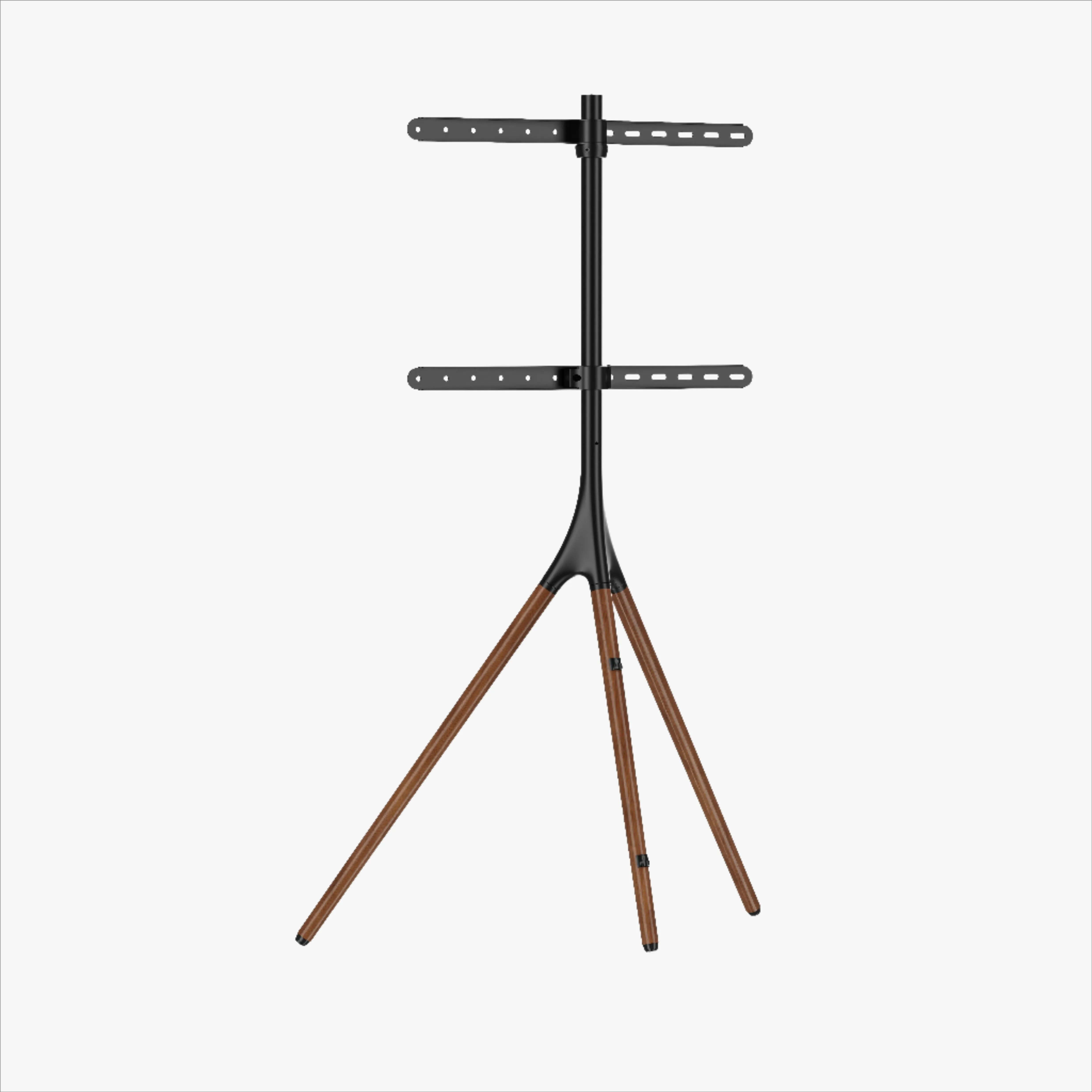 Alterzone Trio Easel TV Floor Stand for 45"-65" TVs, Walnut
