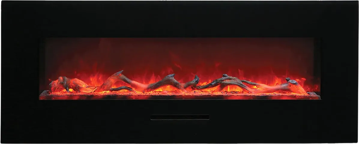 Amantii WM-FM-BG Electric Fireplace 48" Wall Mount or Flush Mount Open Box
