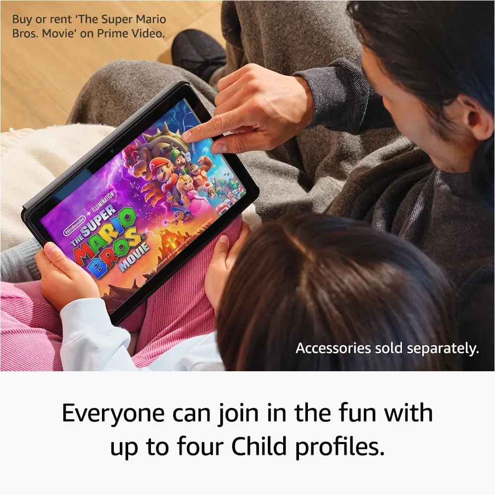 Amazon Fire HD 10 Tablet (2023 Release) 10.1-Inch Display, 32GB Storage with ads - Black