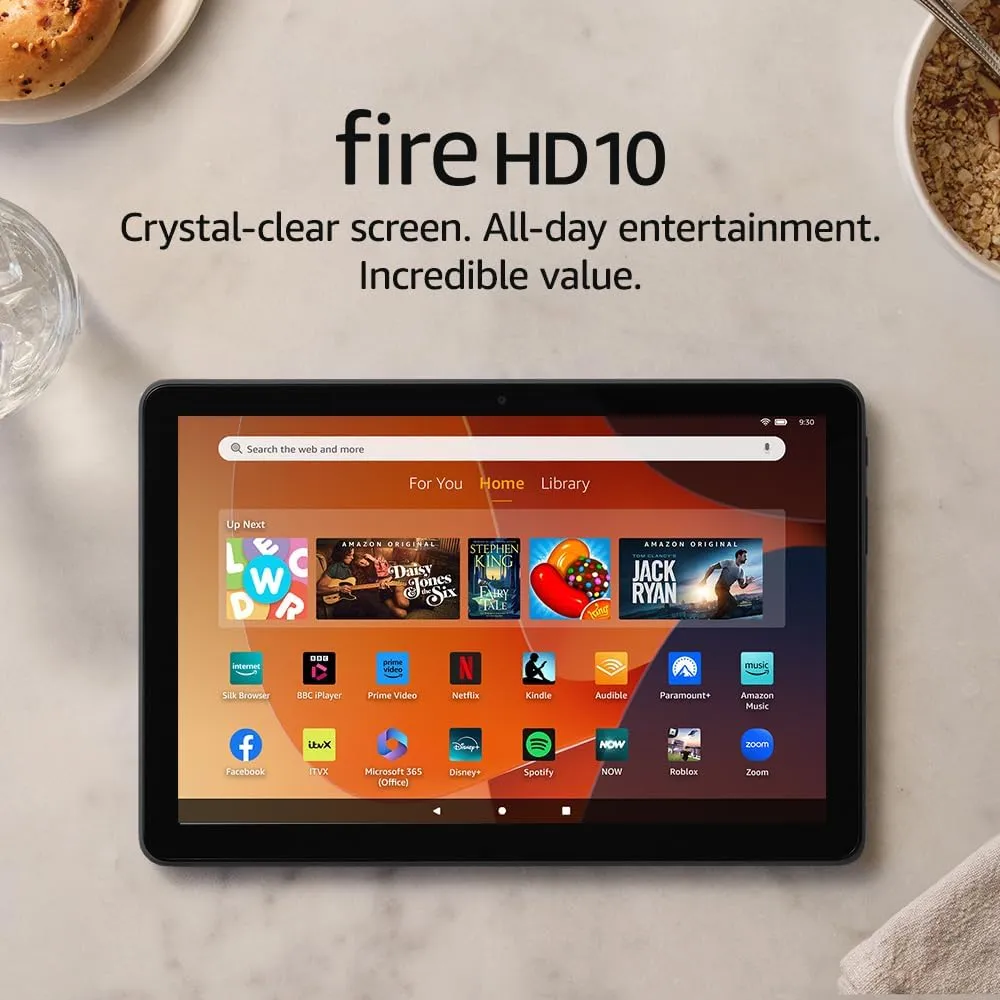 Amazon Fire HD 10 Tablet (2023 Release) 10.1-Inch Display, 32GB Storage with ads - Black