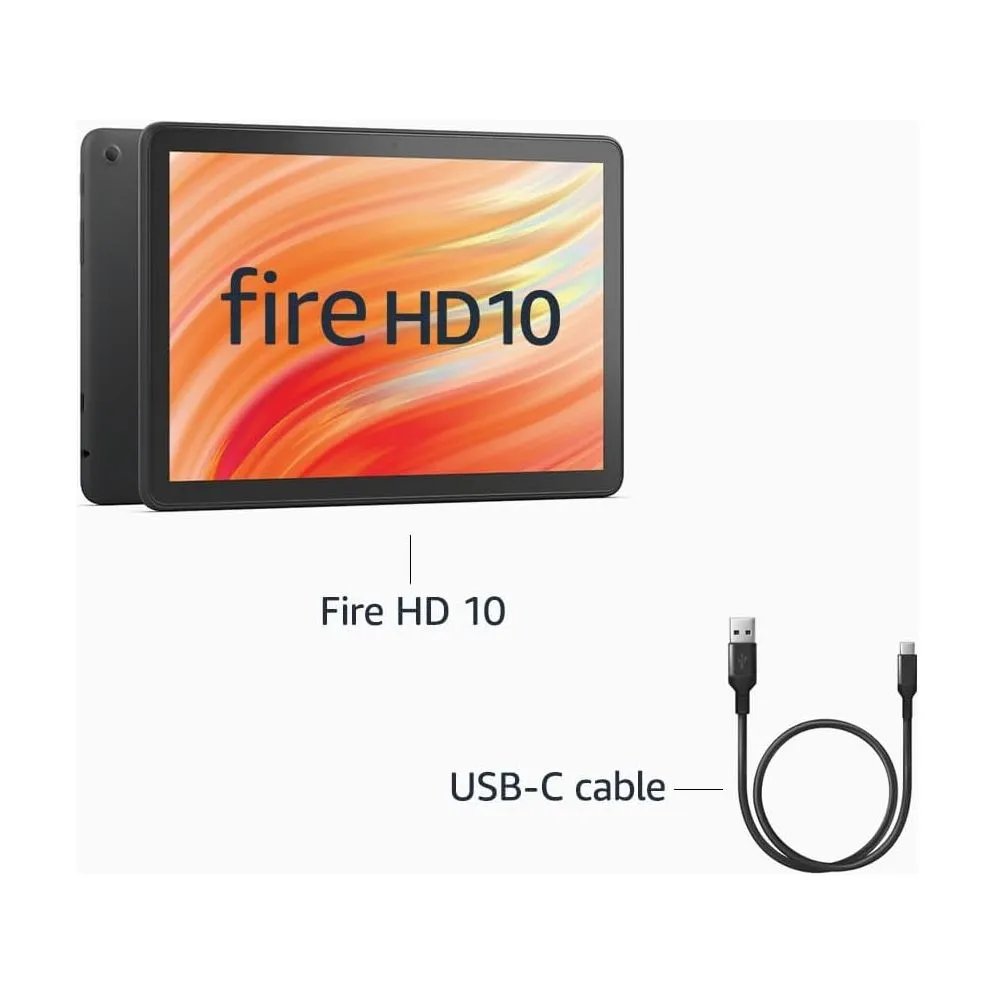 Amazon Fire HD 10 Tablet (2023 Release) 10.1-Inch Display, 32GB Storage with ads - Black