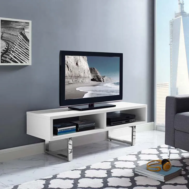 Amble 47” Low Profile TV Stand White