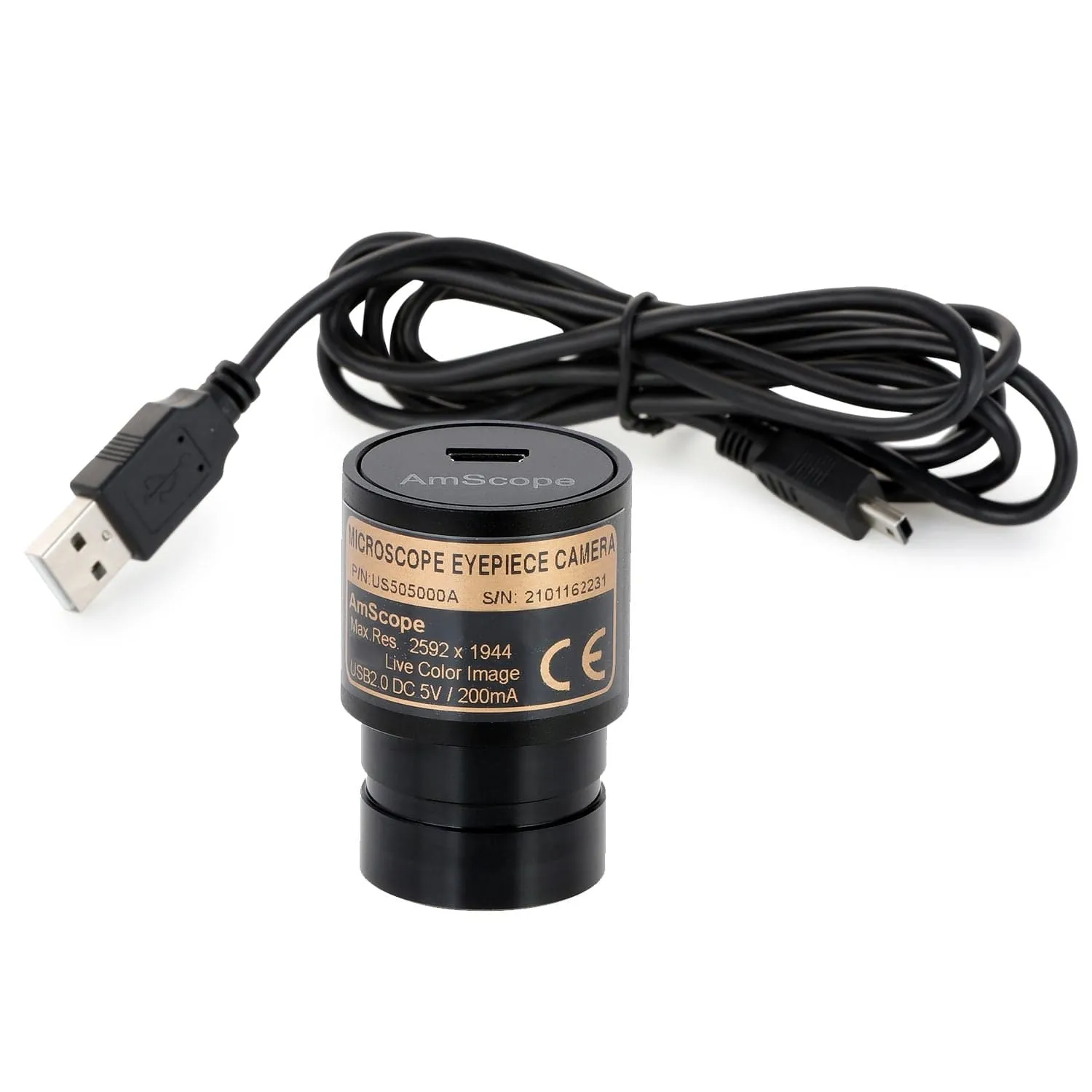 AmScope D120 Series Dual-view Monocular Student Compound Microscope with Mechanical Stage