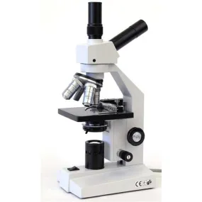 AmScope D120 Series Dual-view Monocular Student Compound Microscope with Mechanical Stage