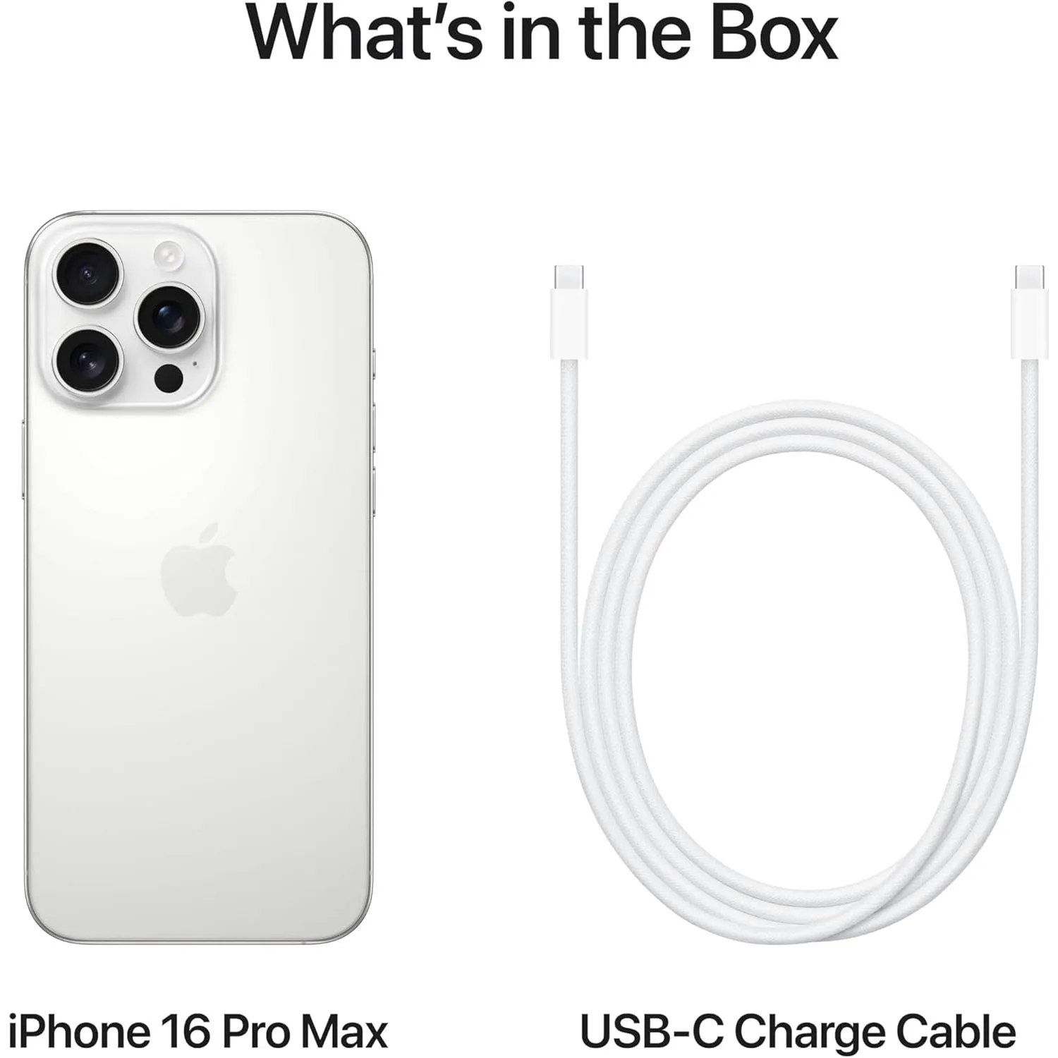 Apple iPhone 16 Pro Max 5G, 256GB, SIM-Free Unlocked White Titanium Mobile Phone