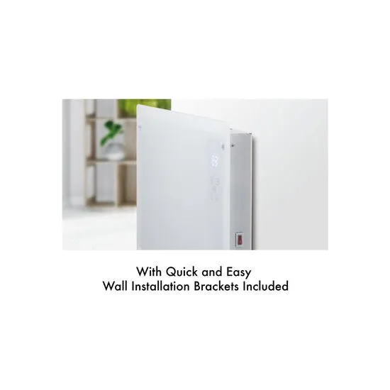 Arlec 2200W Grid Connect Smart Glass Panel Heater/Wall Mount or Free standing