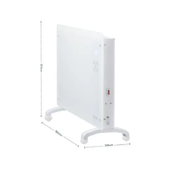 Arlec 2200W Grid Connect Smart Glass Panel Heater/Wall Mount or Free standing