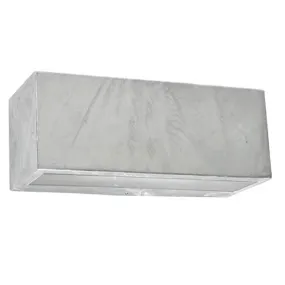 Asker Big Up/Down Wall Light in Galvanised Steel